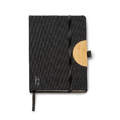 Блокнот DARIT A5 в твёрдом переплёте, ЧЕРНЫЙ