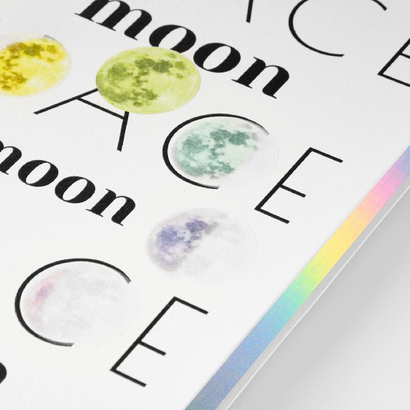 Ежедневник Galaxy недатированный, гибкая обложка, срез голограф. фольга