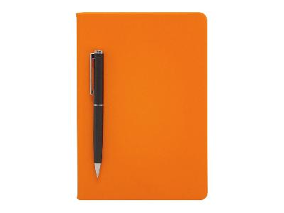 Бизнес-блокнот А5 С3 soft-touch с магнитным держателем для ручки