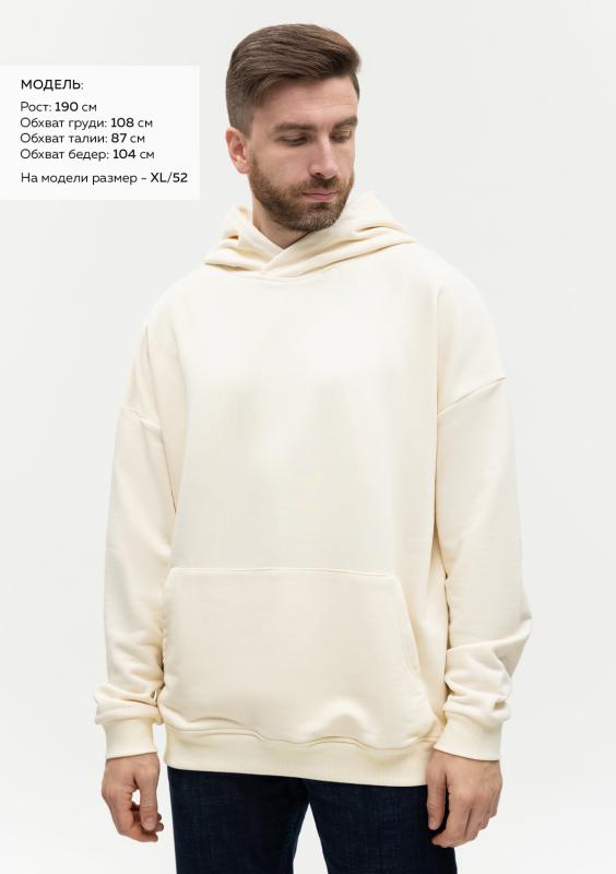 Худи унисекс STAN оверсайз футер без начёса 350