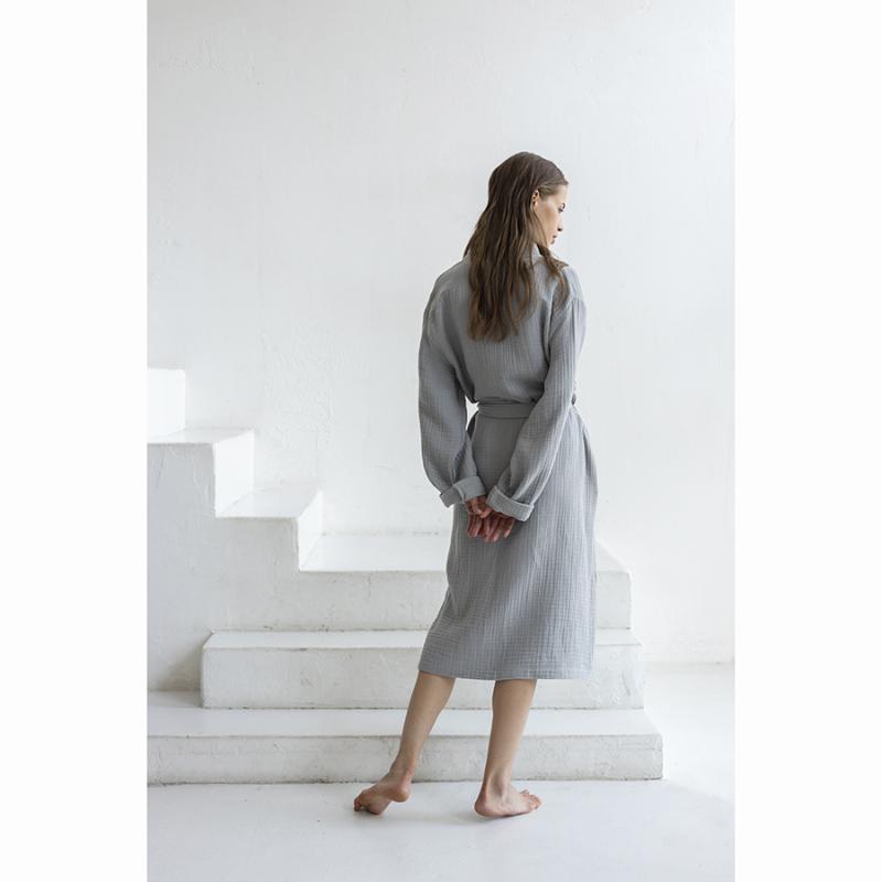 Халат из многослойного муслина  из коллекции essential, размер m