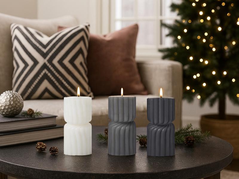 Набор свечей с гранями Vela