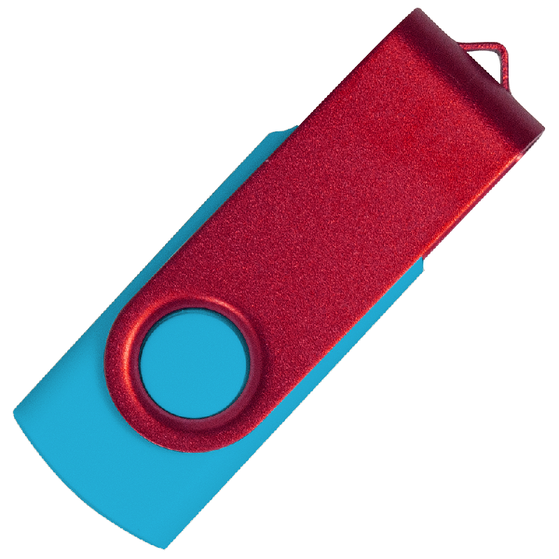 Флеш накопитель USB 2.0 Twister Сolor Mix 16GB, пластик Софт Тачметалл