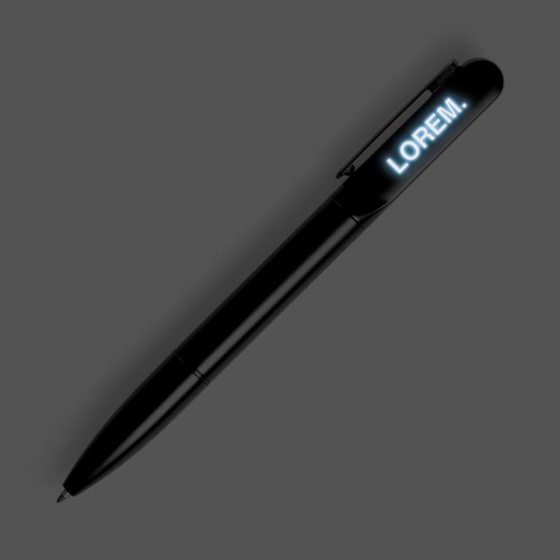 Ручка шариковая Lucenti с подсветкой логотипа