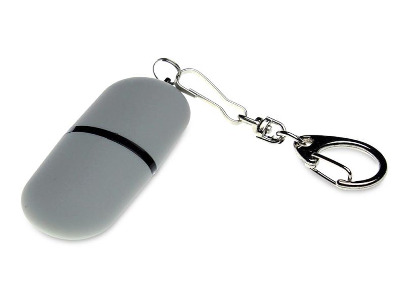 USB 2.0- флешка Goutte Soft-touch на 8 Гб каплевидной формы