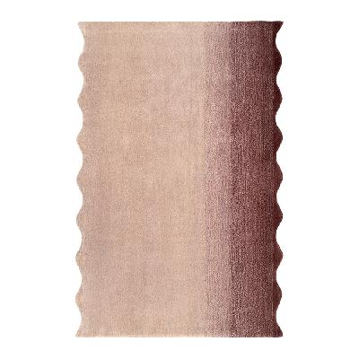 Ковер из шерсти over horizon цвета марсала из коллекции trendy ruffles, 120х180 см