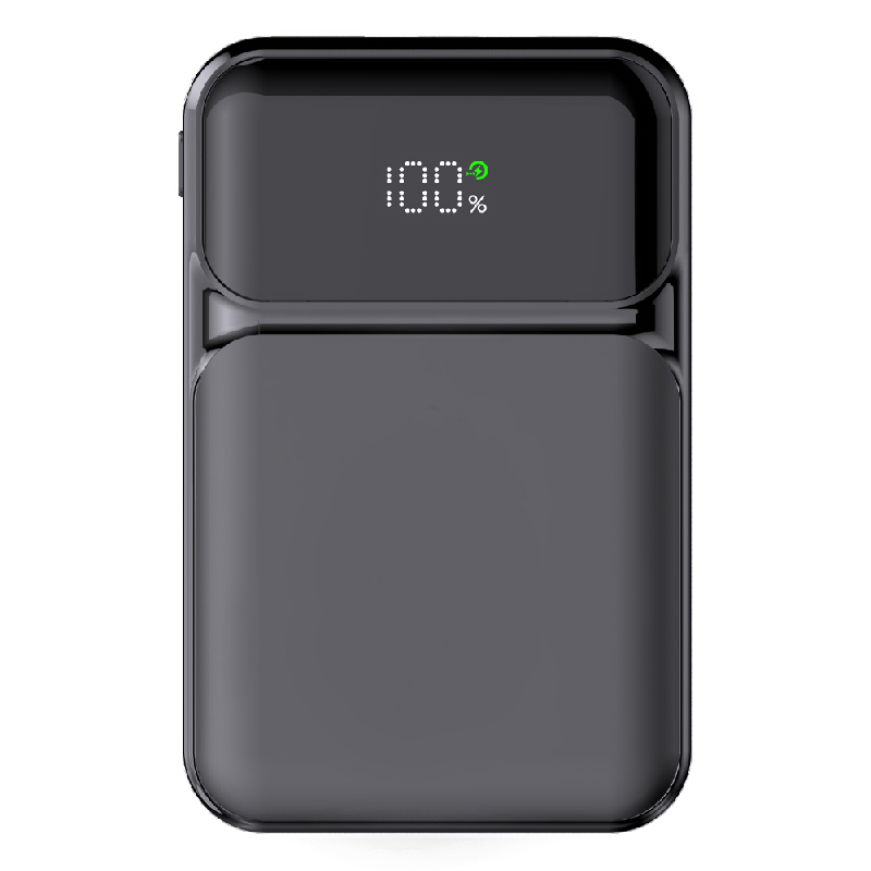 Внешний аккумулятор (powerbank) «Lumen», 10 000 mAH, с тремя зарядными шнурами, 22,5W super fast charge, Power Delivery (PD) 20W (dfnn), QC3.0