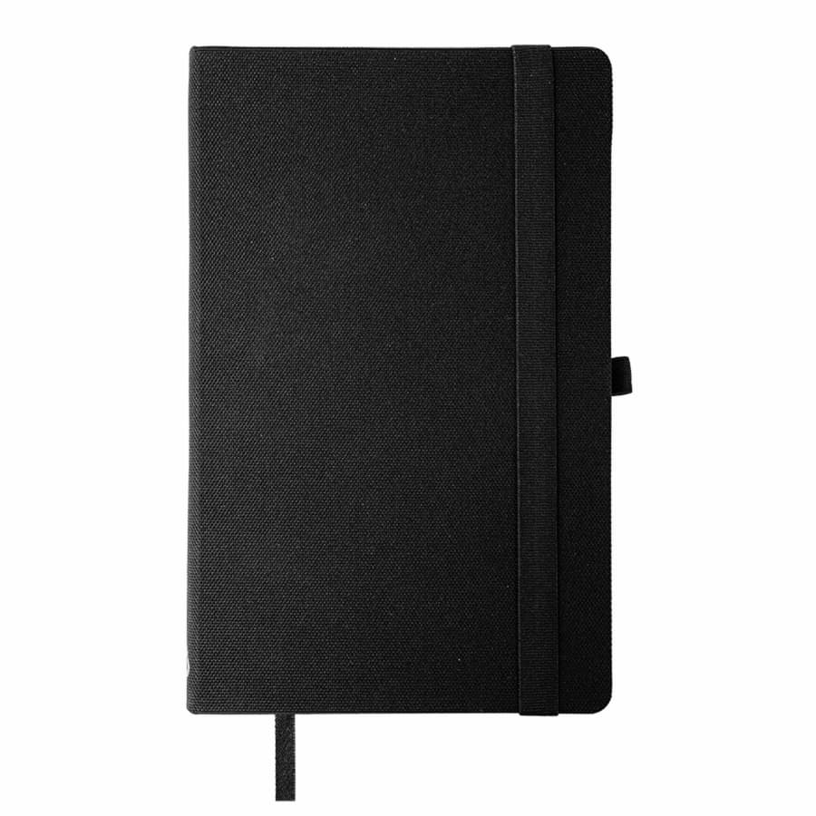 Бизнес-блокнот OXI, A5, серый, твердая обложка, RPET, в линейку