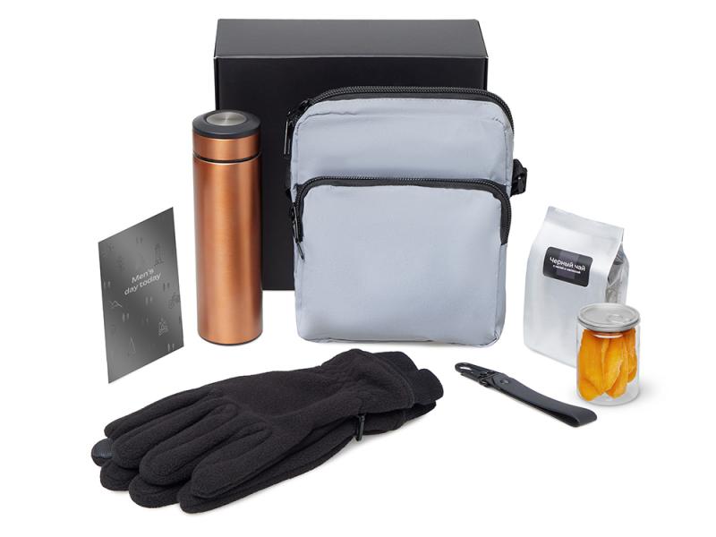 Подарочный набор Re:m. Step  с термосом, перчатками и сумкой