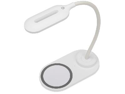 Настольный светильник с беспроводной зарядкой Flamp