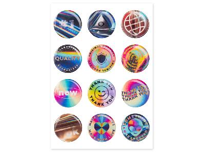 Сет объемных стикеров из эпоксидной смолы