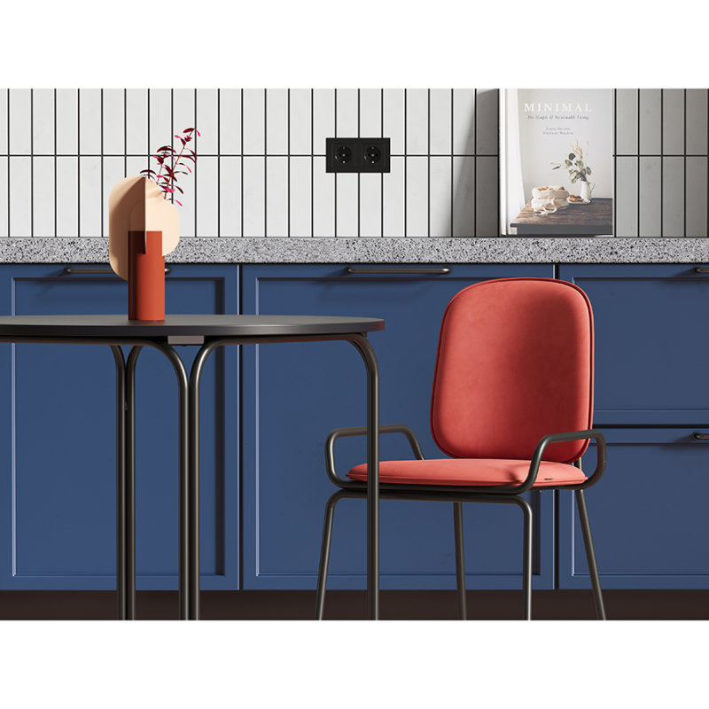 Стул ror, double frame, велюр