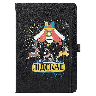 Блокнот Alfa Polo Line Print Sample Лидскае А5 в линейку , в твердой обложке с  резинкой и петлей для ручки