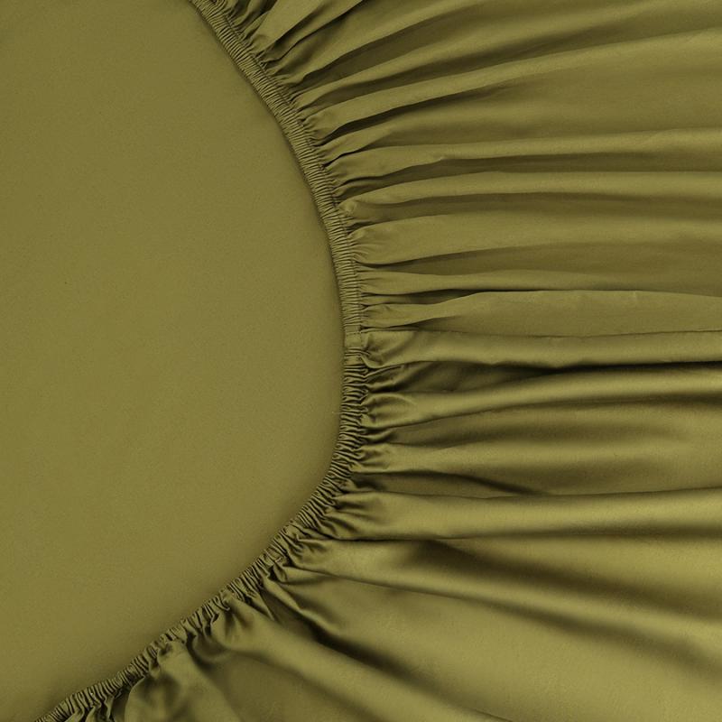 Простыня на резинке из премиального сатина  из коллекции essential,  180х200х30 см