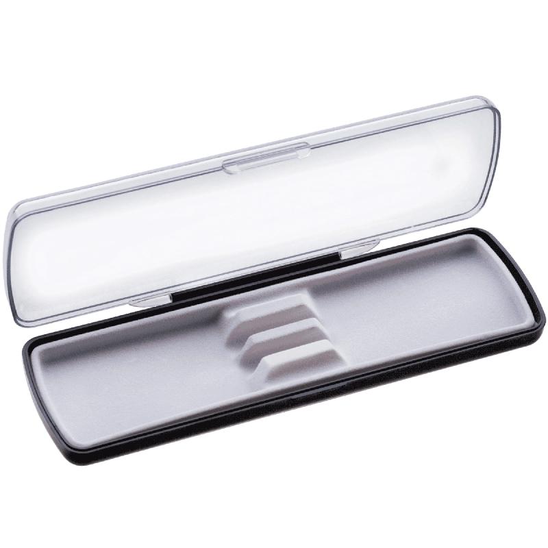 Футляр для ручки Pencase Smart Duo , пластик, для двух ручек, прозрачный