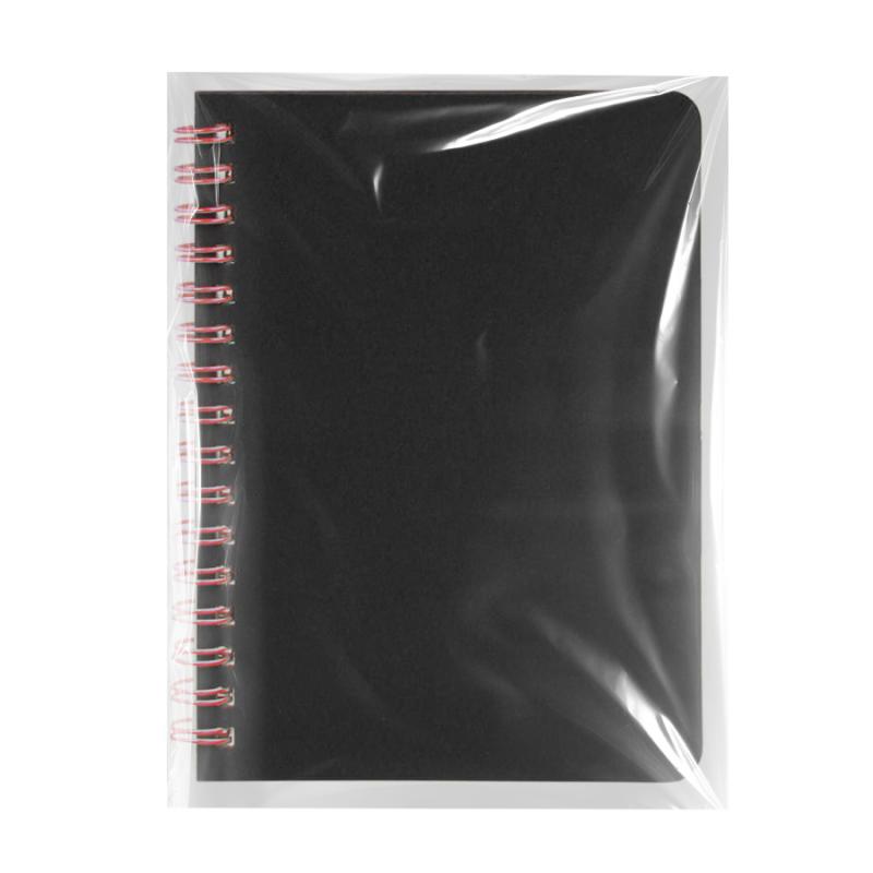 Блокнот на двойной пружине HELIX MINI, 105 х 150  мм, черный, блок в клетку