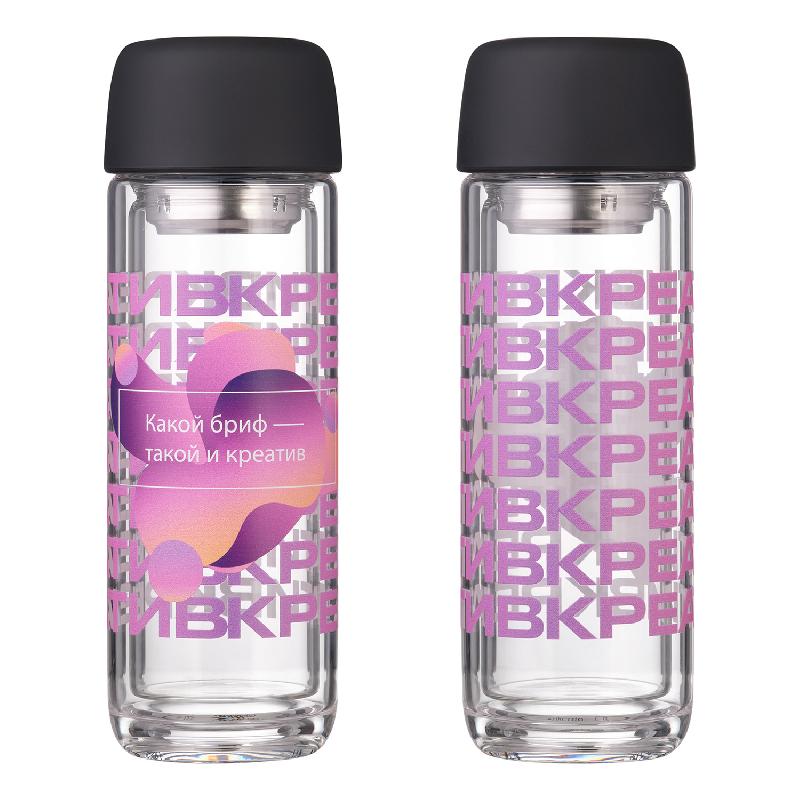 Бутылка стеклянная с двойными стенками Bianca