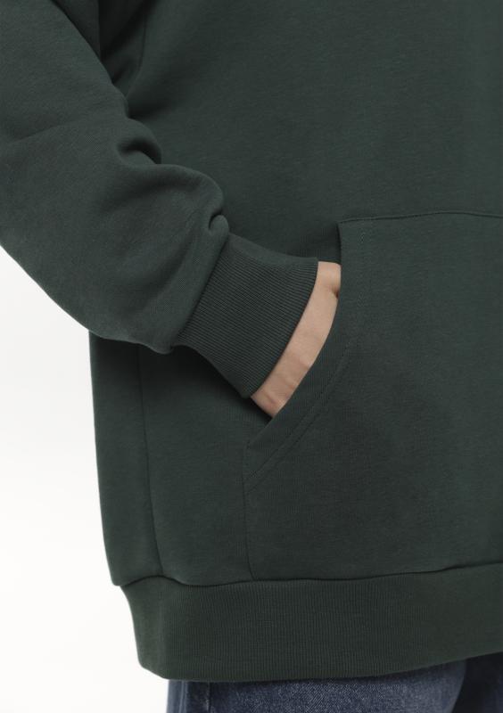 Худи унисекс STAN оверсайз футер без начёса 350, 66, Т-зелёный (130)
