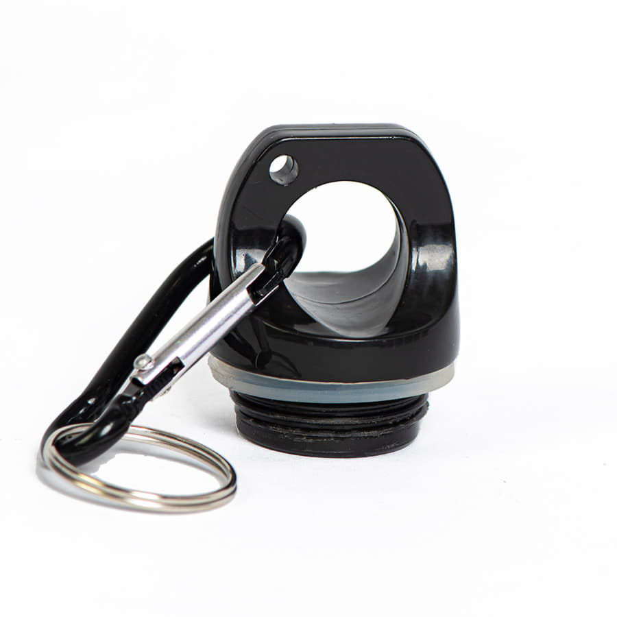 Бутылка для воды "Mento-1", алюминиевая, с карабином, 400 мл., зеленый