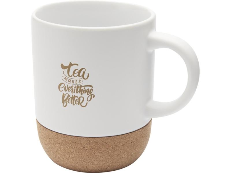 Керамическая кружка Billie с пробковым дном, матовая