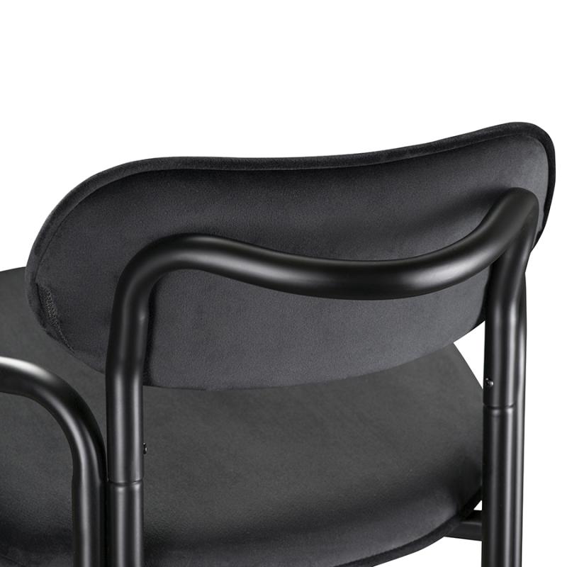 Стул полубарный ror, велюр