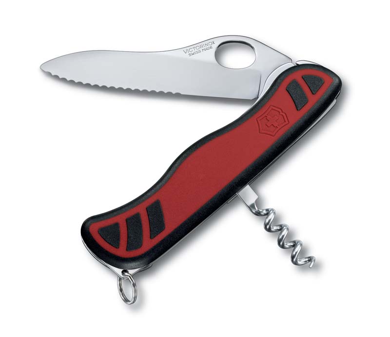 Нож перочинный VICTORINOX Sentinel One Hand, 111 мм, 3 функции, с фиксатором,  с чёрным