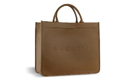Сумкатоут женская BUGATTI Daphne, воловья кожаполиэстер, 41х15х34,5 см
