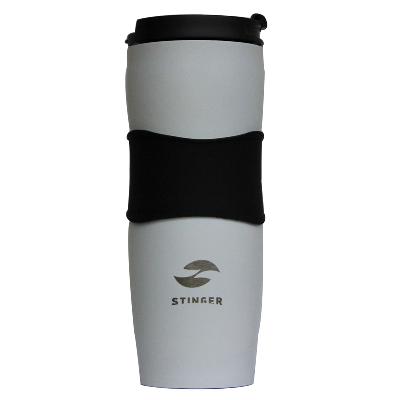 Термокружка Stinger, 0,4 л, пластиксиликон, 7,2х19,4 см