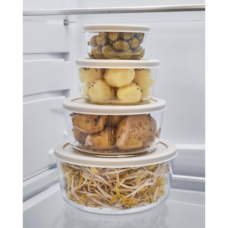 Набор контейнеров для запекания и хранения круглые с крышками, 4 шт.