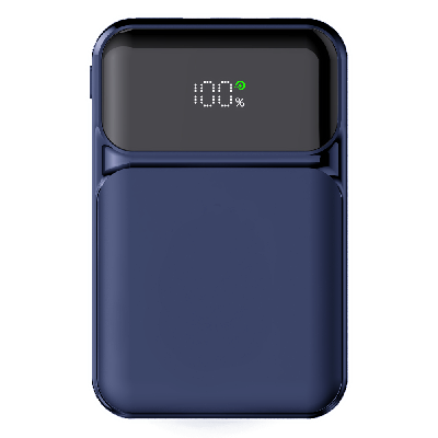 Внешний аккумулятор (powerbank) «Lumen», 10 000 mAH, с тремя зарядными шнурами, 22,5W super fast charge, Power Delivery (PD) 20W (dfnn), QC3.0