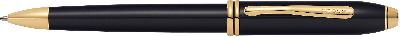 Шариковая ручка Cross Townsend    Отделка золотисто