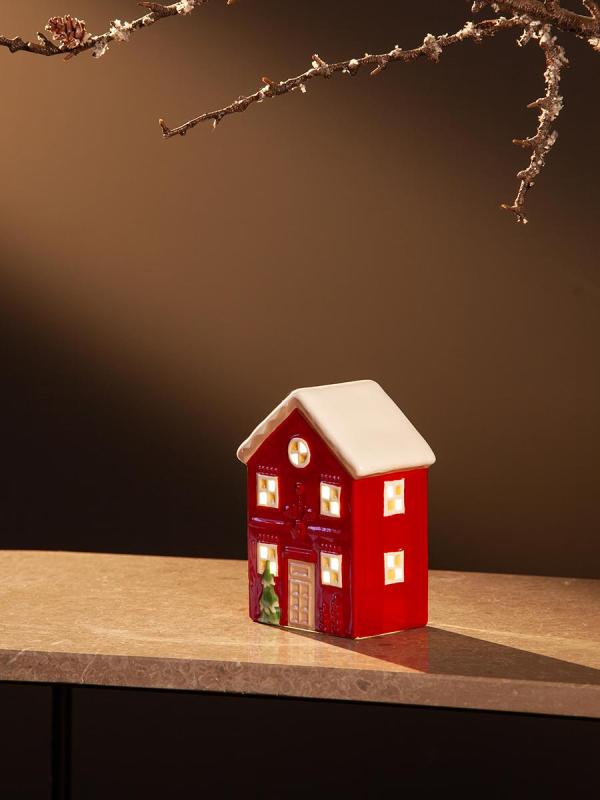 Домик с подсветкой fensborg из коллекции new year essential, 13 см