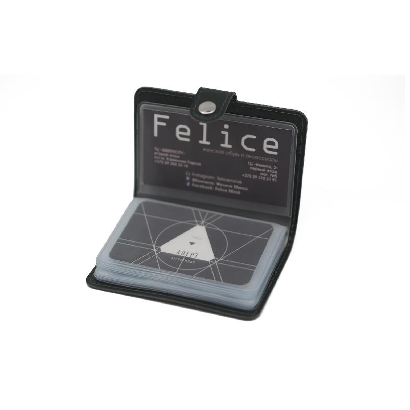 Футляр для визитныхкредитных карт (визитница), кожзаменитель Nebraska (Небраска)