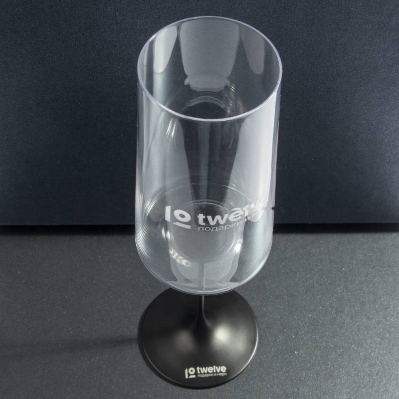 Хрустальный бокал для игристого вина на магните Trebonn SplitGlass, 2 шт, 320 мл