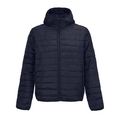 Куртка мужская "STREAM HOODED", тёмно-синий, S, таффета 280 Т, 100% полиэстер