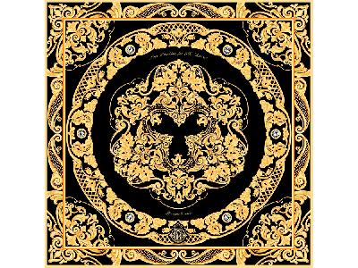 Платок Златоустовская гравюра