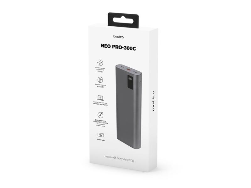 Внешний аккумулятор для ноутбуков NEO PRO-300C, 30000 mAh