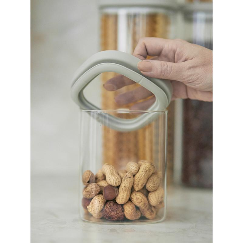 Банка для хранения квадратная vacuum glass, 1 л