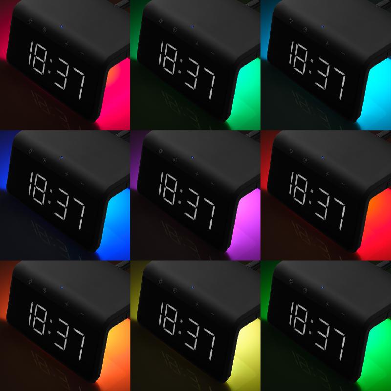 Зарядная станция с часами 15W Flame