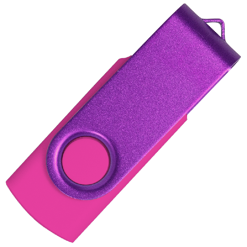 Флеш накопитель USB 2.0 Twister Сolor Mix 16GB, пластик Софт Тачметалл