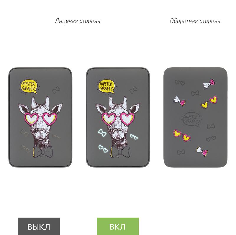 Внешний аккумулятор с подсветкой Ancor 5000 mAh