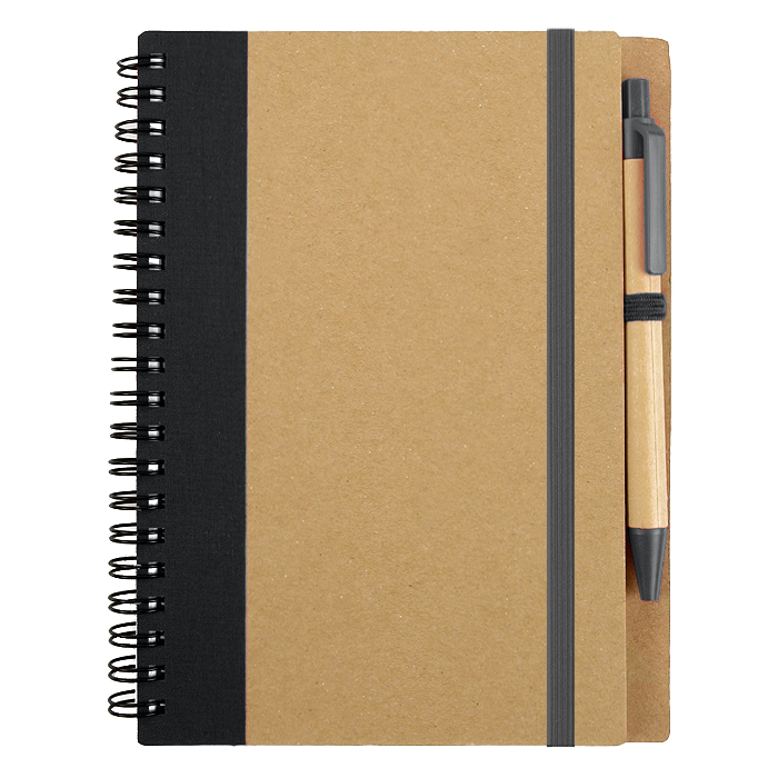 Блокнот B6 Easy Way, на пружине, в твердой обложке, c ручкой