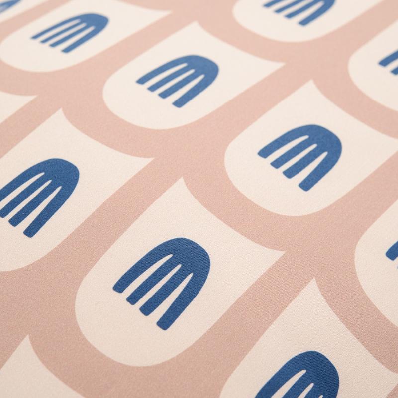 Набор из двух наволочек из сатина розового цвета с принтом  time из коллекции cuts&pieces, 50х70 см