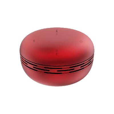Беспроводная Bluetooth колонка Burger Inpods TWS софт-тач, красная