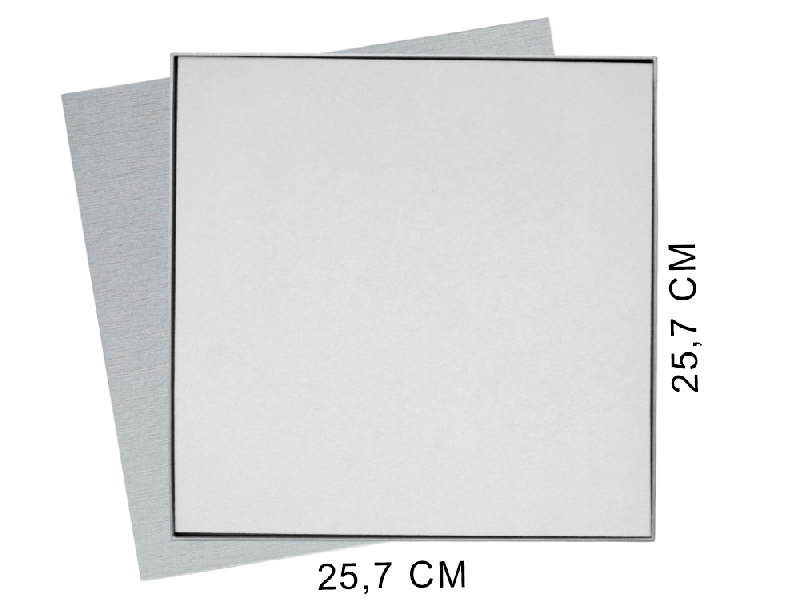 Коробка подарочная Solution Superior Alfa Linen под индивидуальную вырубку, 25,7x25,7x2,8 см,  ложемент
