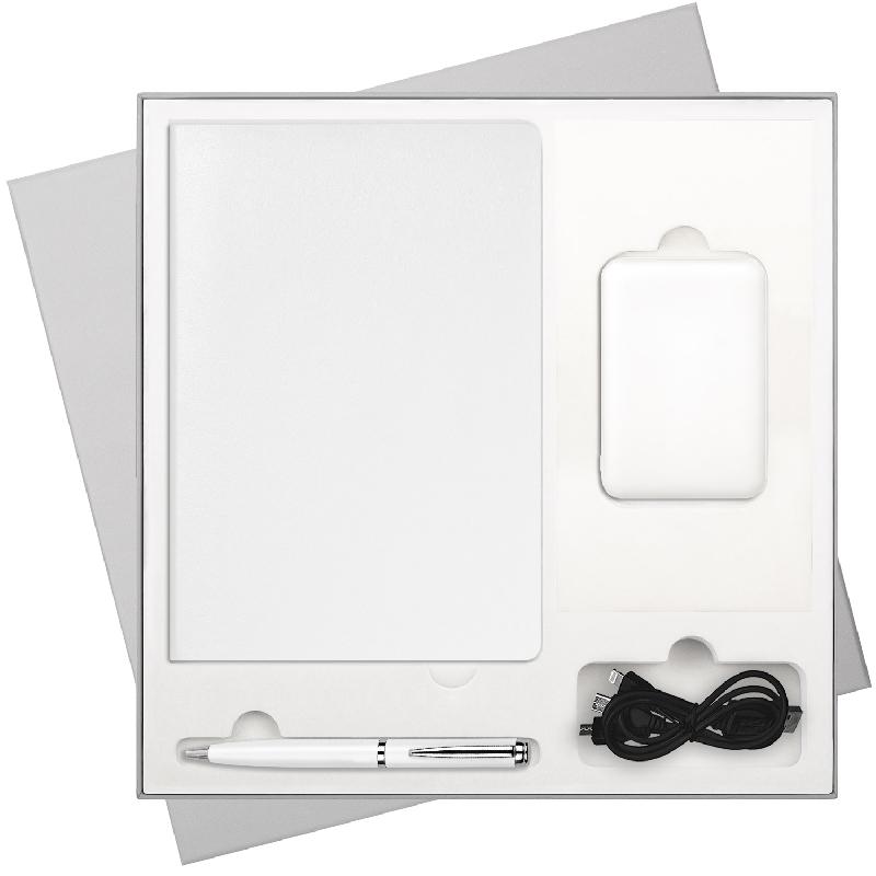 Подарочная коробка без ложемента для ежедневника, ручки и аккумулятора,  (под съемные ложементы)