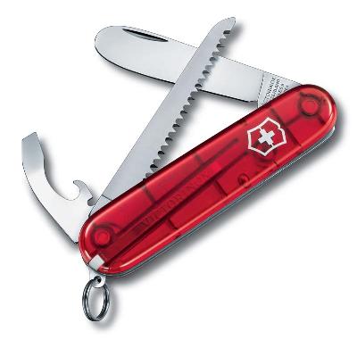 Нож перочинный VICTORINOX My First Victorinox, 84 мм, 9 функций, полупрозрачный