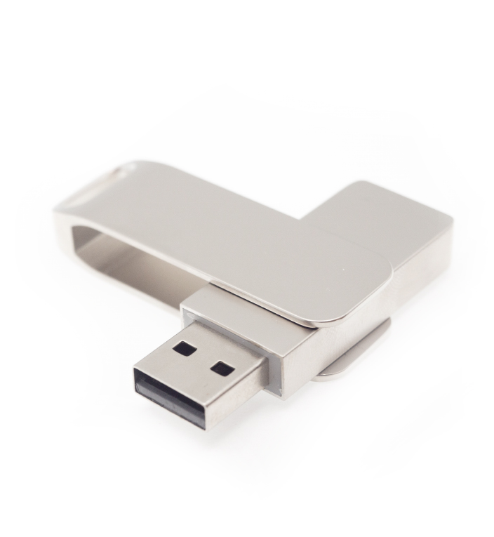 Флеш накопитель Bergamo, USB 2.0 16GB, металл
