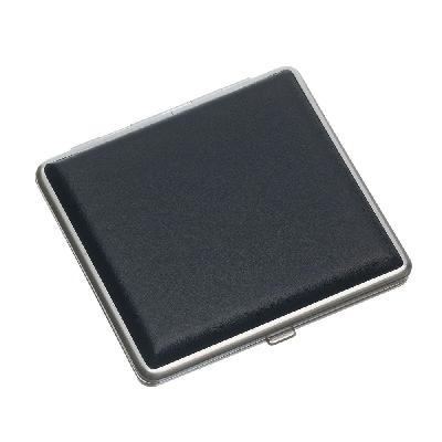 Портсигар SQuire, искусственная кожа, гладкий, 96*93*19 мм