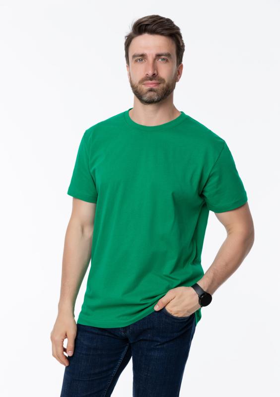 Футболка унисекс хлопок 150, 52, Зеленый (30)